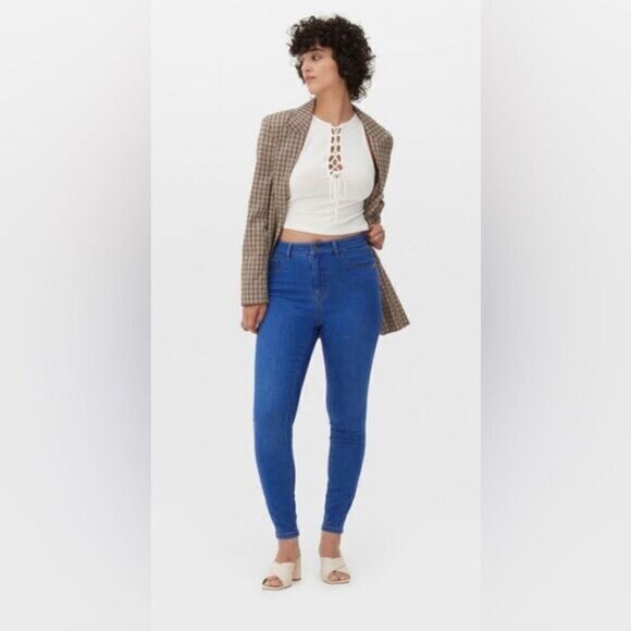 HIGH RISE SKINNY JEANS - Picture 1 of 8